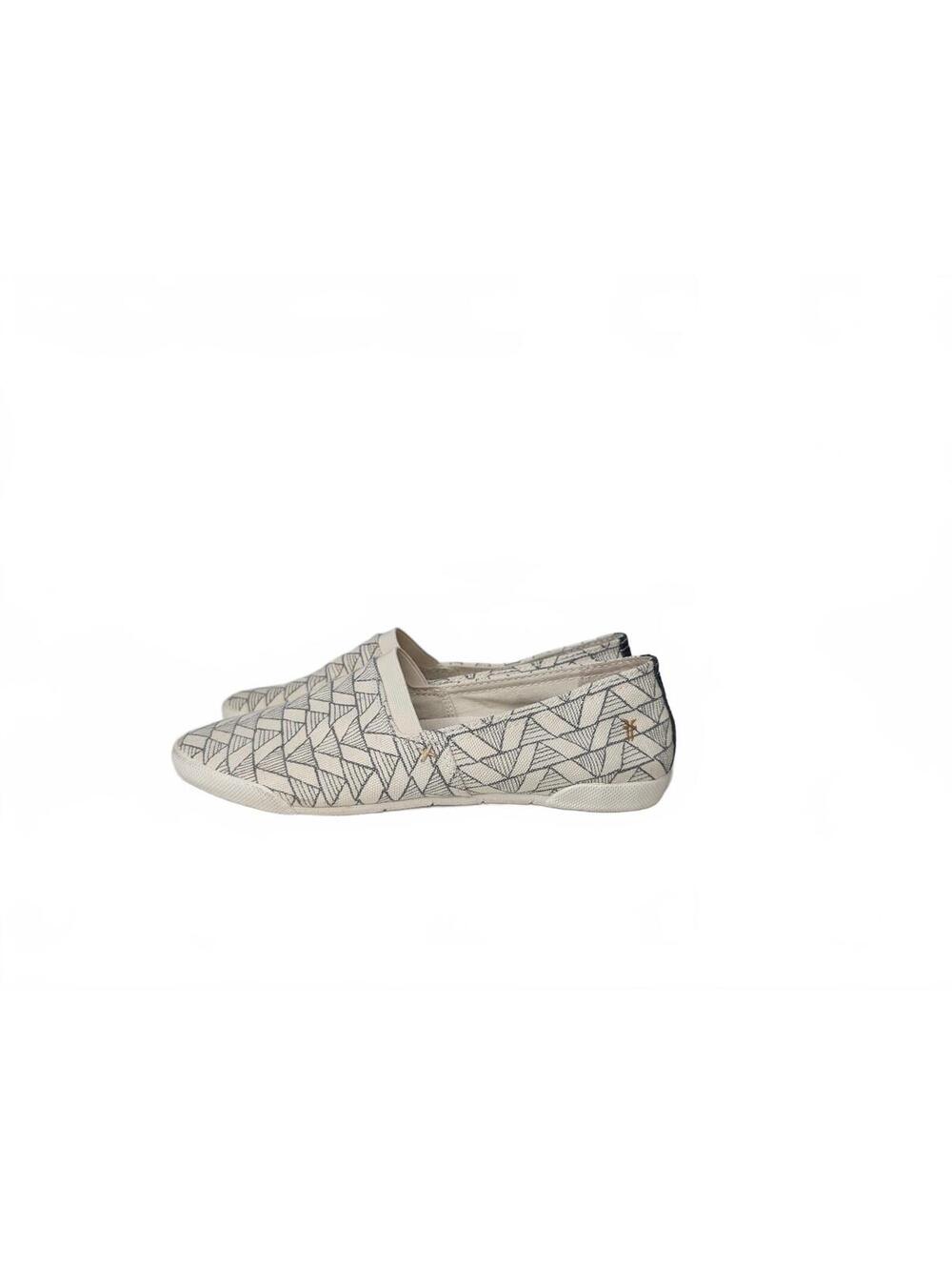 Frye Women's Ivory Melanie‎ Canvas Slip-On Shoes Size 7.5M
